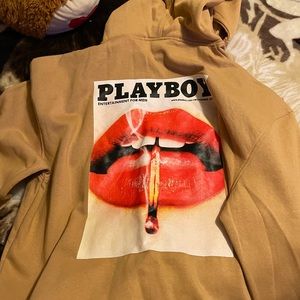 Brand new never worn play boy hoodie